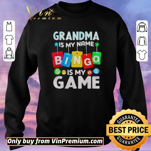 Hot Grandma is my nam Bingo is my Game shirt sweater