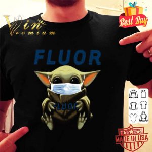 Baby Yoda mask Fluor Coronavirus shirt