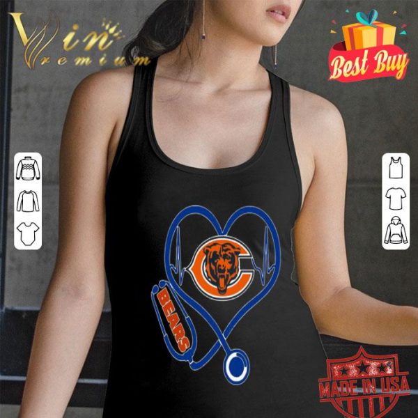 Chicago Bears Logo Stethoscope Version shirt