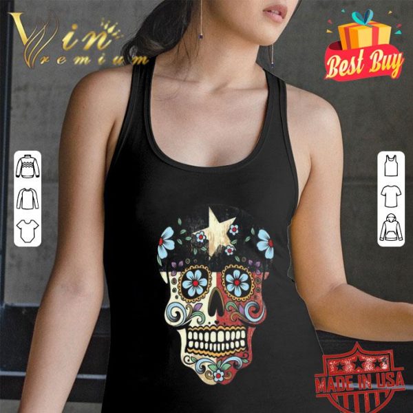 Sugar skull texas star shirt