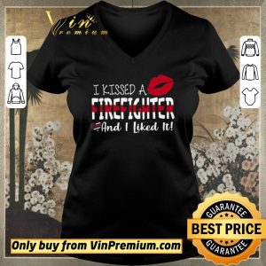 Awesome Lips I Kissed A Firefighter Andi Like It shirt sweater