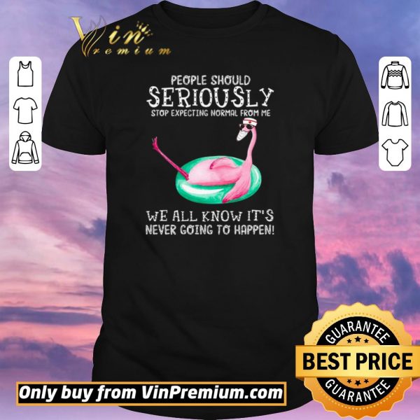 Hot Nurse Flamingo Mask People Should Seriously Stop Expecting Normal From Me shirt sweater