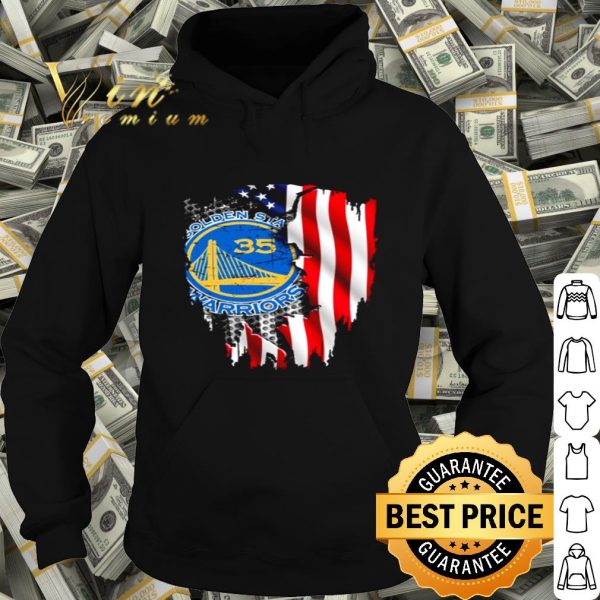 Golden State Warriors inside American Flag shirt