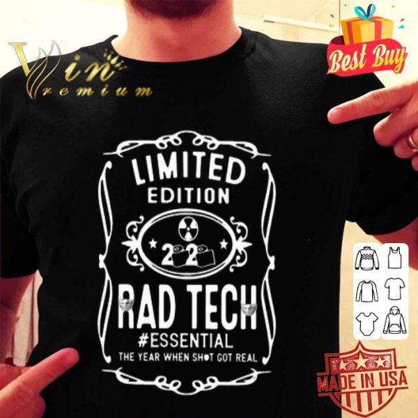 Limited Edition 2020 Rad Tech #essential Coronavirus shirt