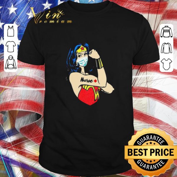 Pretty Strong Wonder Woman mask Nurse Coronavirus shirt