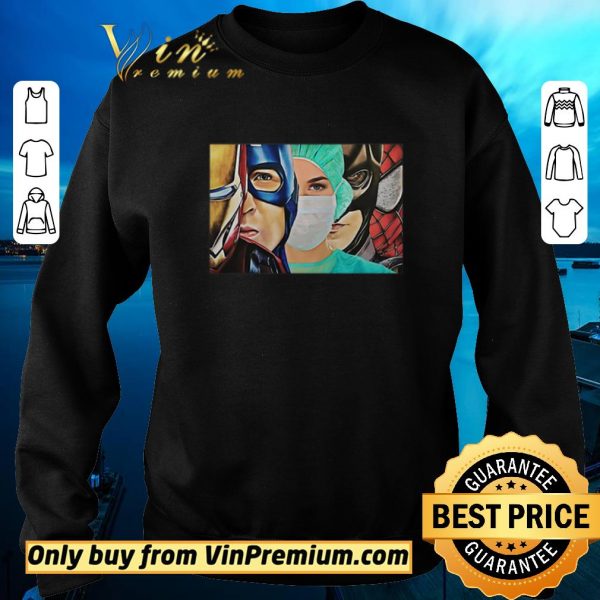 Awesome Iron Man Captain Batman Spiderman Nurse Superhero shirt sweater