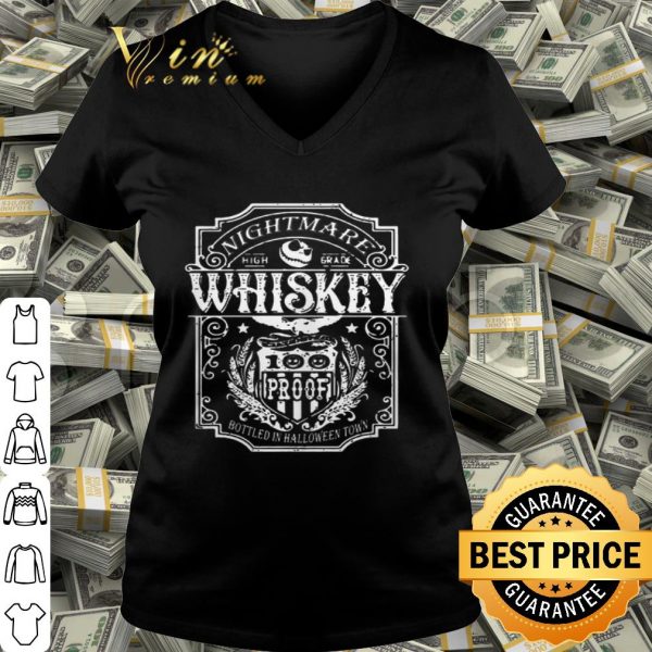 Jack Skellington Nightmare high grade whiskey bottled in halloweentown shirt