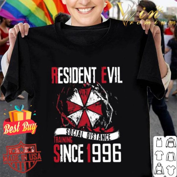 Resident Evil social distance training since 1996 shirt