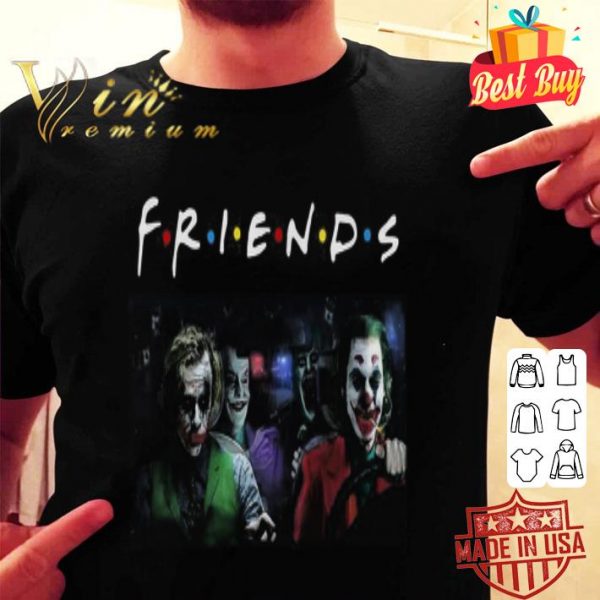 Friends Tv Show versions of Joker team driving car shirt