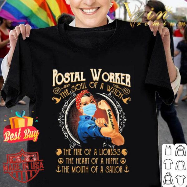 Strong postal worker the soul of a witch the fire of a lioness shirt