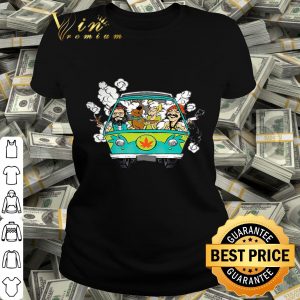 Hippie weed bus Cheech and Chong Scooby Doo smoking shirt