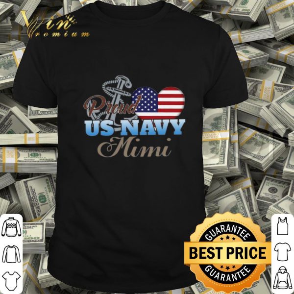 Proud US Navy Mimi American flag shirt