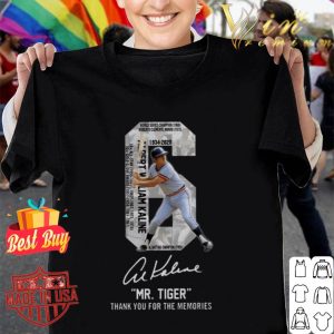 6 Al Kaline 1934-2020 Signature Mr. Tiger Detroit Tigers shirt
