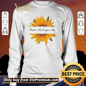 Pretty Sunflower Leopard Nurse Love What You Do shirt sweater 2