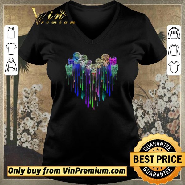 Pretty Skulls Tattoo Watercolor shirt sweater