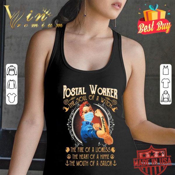 Strong postal worker the soul of a witch the fire of a lioness shirt