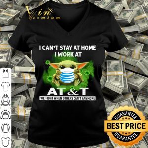 Baby Yoda mask i can’t stay at home i work at AT&T Coronavirus shirt