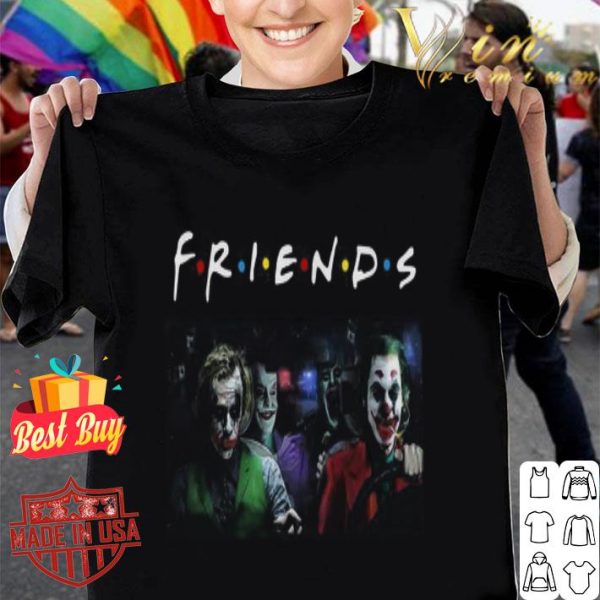 Friends Tv Show versions of Joker team driving car shirt