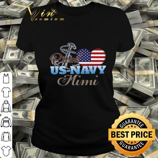 Proud US Navy Mimi American flag shirt