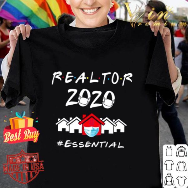 Realtor 2020 mask #essential Coronavirus shirt