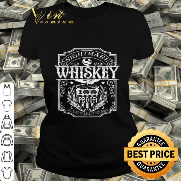 Jack Skellington Nightmare high grade whiskey bottled in halloweentown shirt
