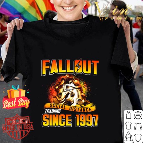 Fallout Social Distance Training Since 1997 Coronavirus shirt