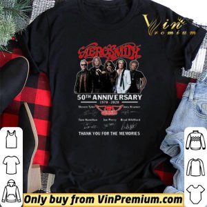 Aerosmith 50 Th Anniversary 1970 2020 Signature Thank You For The Memories shirt sweater