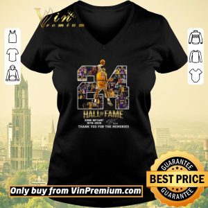 Awesome 24 Hall Of Fame Kobe Bryant 1978 2020 Signature Thank You For The Memories shirt sweater