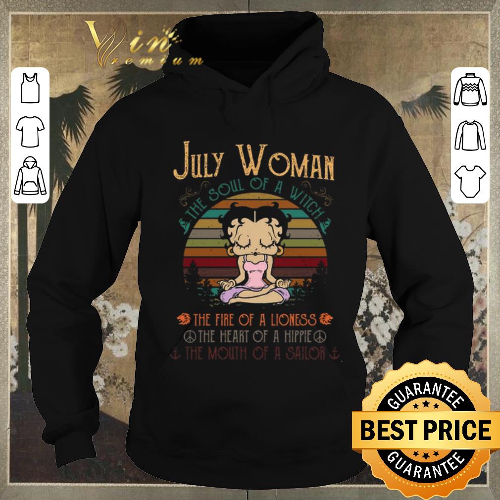 Awesome Betty Boop Yoga July Woman The Soul Of A With The Fire Of A Lioness Vintage shirt sweater 4 - Awesome Betty Boop Yoga July Woman The Soul Of A With The Fire Of A Lioness Vintage shirt sweater