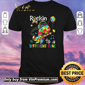 Awesome Dragon Autism Awareness Rockin To A Different shirt sweater