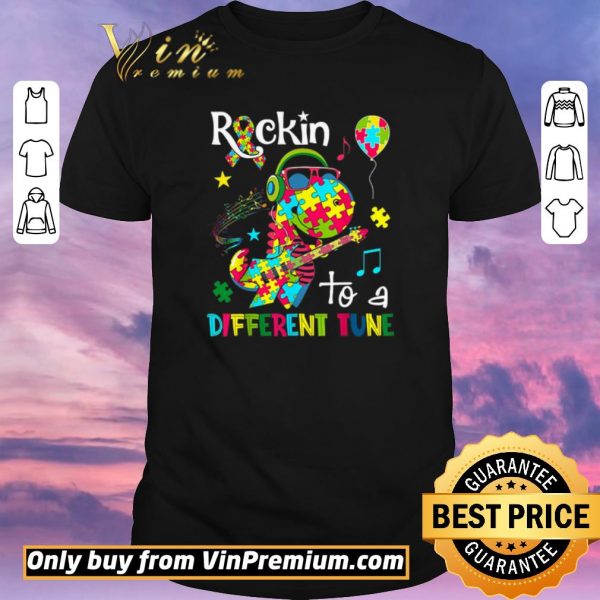 Awesome Dragon Autism Awareness Rockin To A Different shirt sweater