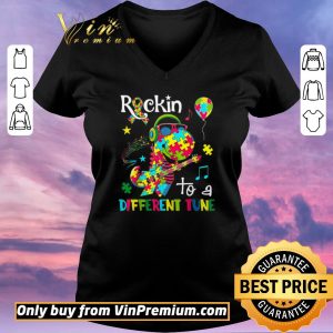 Awesome Dragon Autism Awareness Rockin To A Different shirt sweater