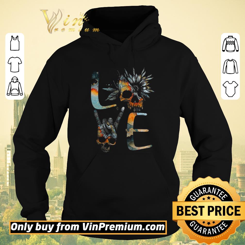 Awesome Love Skull Sunflower Rock and roll shirt sweater Awesome Love Skull Sunflower Rock and roll shirt sweater 4 - Awesome Love Skull Sunflower Rock and roll shirt sweater