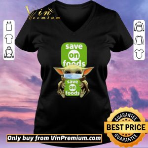 Awesome Star Wars Baby Yoda Hug Save On Foods Covid-19 shirt sweater