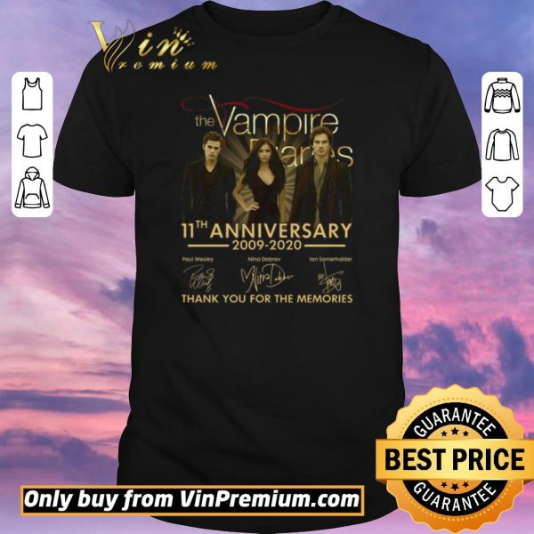 Awesome The Vampire Diaries 11th Anniversary 200902020 Thank You For The Memories shirt sweater