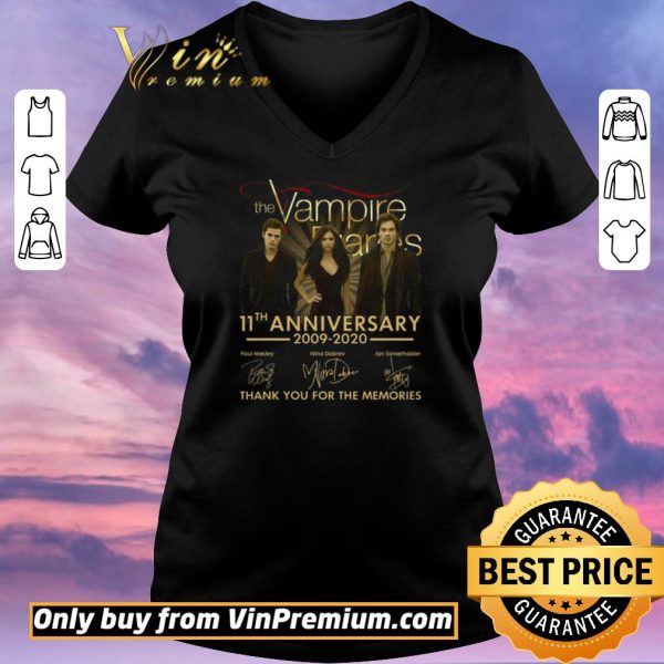 Awesome The Vampire Diaries 11th Anniversary 200902020 Thank You For The Memories shirt sweater