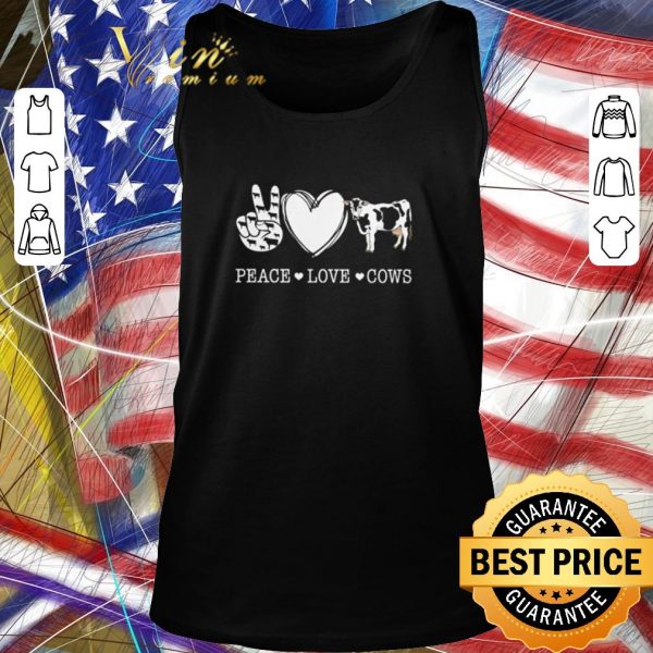 Awesome Version Peace sign love Cows shirt