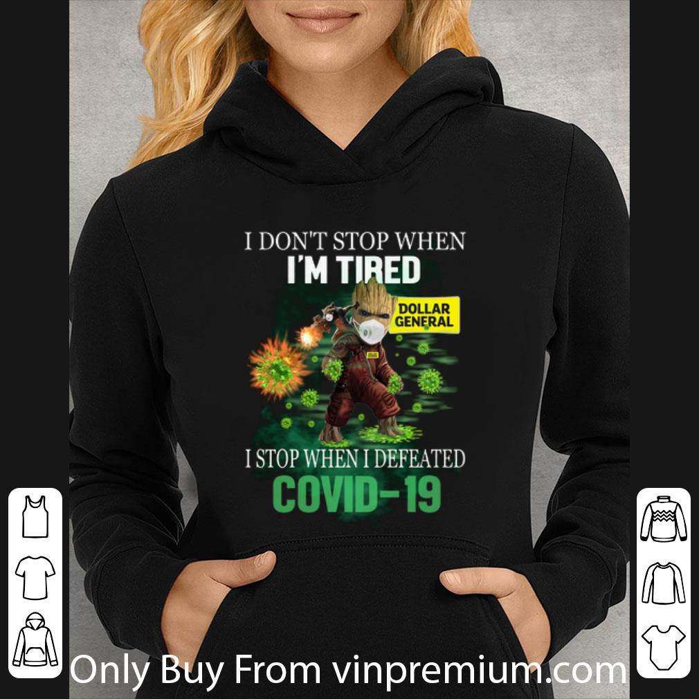 Baby Groot Dollar General I Stop When I Defeated Covid 19 Shirt 4 - Baby Groot Dollar General I Stop When I Defeated Covid-19 Shirt