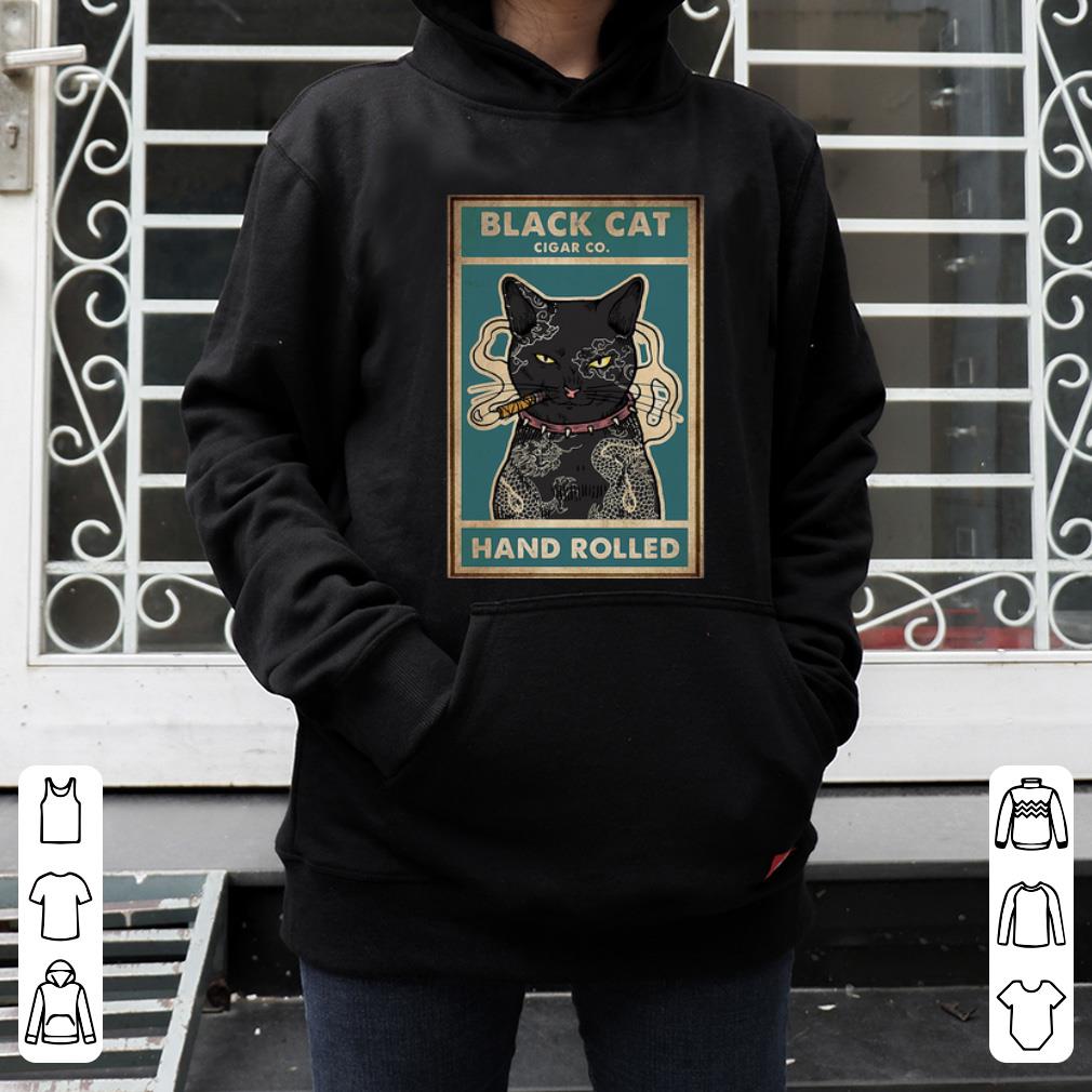 Black Cat Cigar Co Hand Rolled Tattoo Shirt 4 - Black Cat Cigar Co Hand Rolled Tattoo Shirt