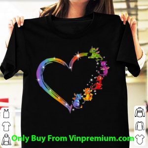 Dragons Heart Rainbow Heart Shirt