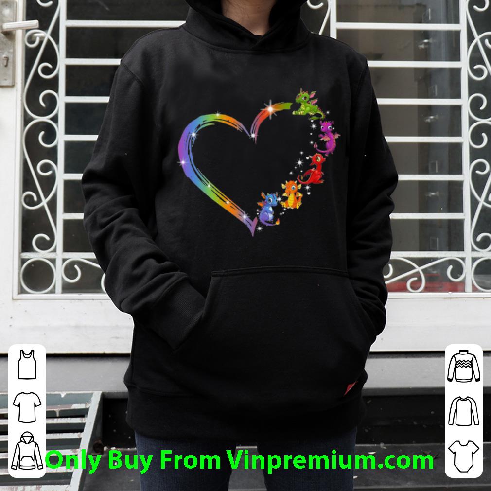 Dragons Heart Rainbow Heart Shirt 4 - Dragons Heart Rainbow Heart Shirt