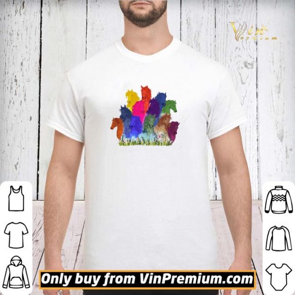 Horse Watercolor Flower shirt sweater
