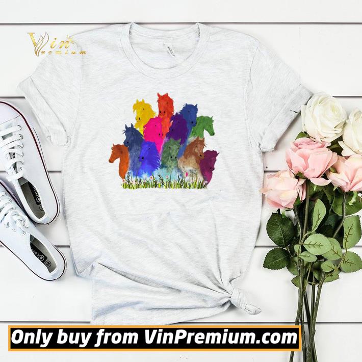 Horse Watercolor Flower shirt sweater Horse Watercolor Flower shirt sweater 4 - Horse Watercolor Flower shirt sweater