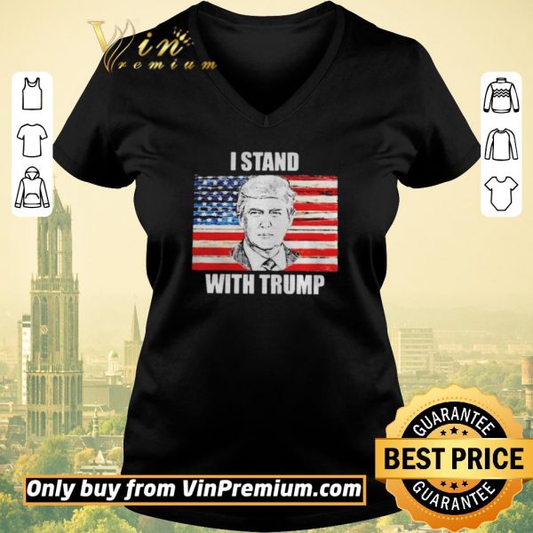Hot I stand with Trump flag shirt sweater
