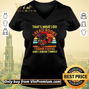 Hot Owl thats what I do I read books I drink coffee and I know things vintage shirt sweater