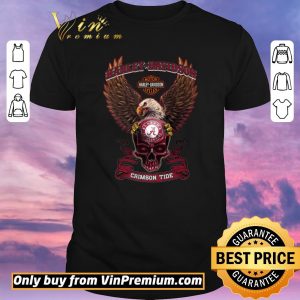 Hot Skull Motor Halley Davidson Cycles Alabama Crimson Tide shirt sweater