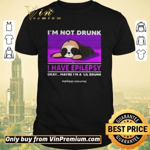 Hot Sloth Im Not Drunk I Have Epilepsy Okay Maybe Im A Lil Drunk shirt sweater