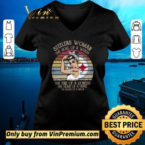 Hot Steelers Woman The Soul Of A Witch The Fire Of A Lioness Vintage shirt sweater 1