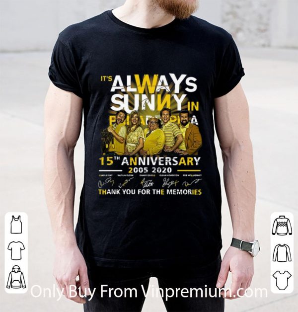 It’s Always Sunny In Philadelphia 15th Anniversary Signatures Shirt