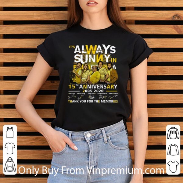 It’s Always Sunny In Philadelphia 15th Anniversary Signatures Shirt